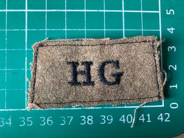 Home Guard slip on shoulder title