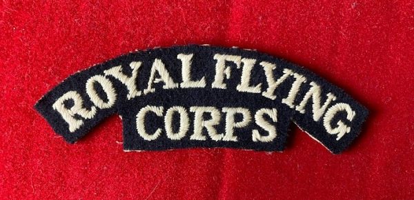 original Royal Flying Corps shoulder title