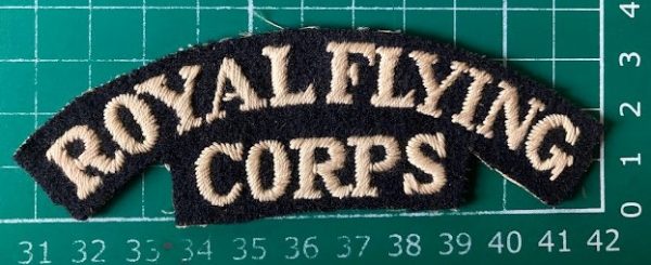 original Royal Flying Corps shoulder title