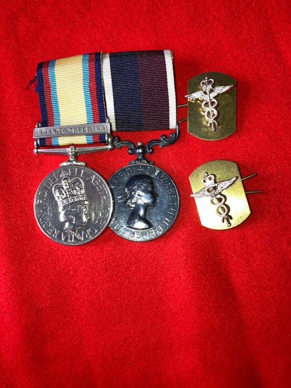 RAF Medical Corps Gulf War LSGC medal pair