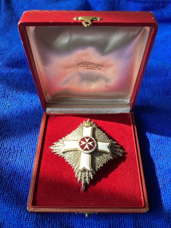 Military Order of Malta Grand Officer breast star