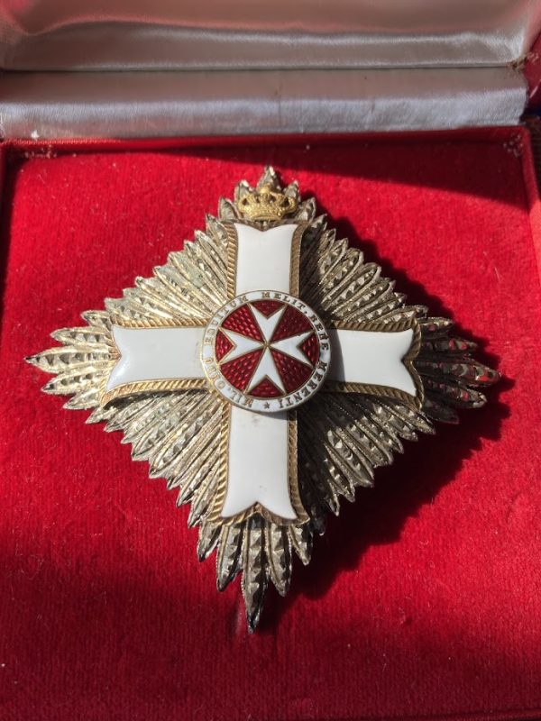 Military Order of Malta Grand Officer breast star