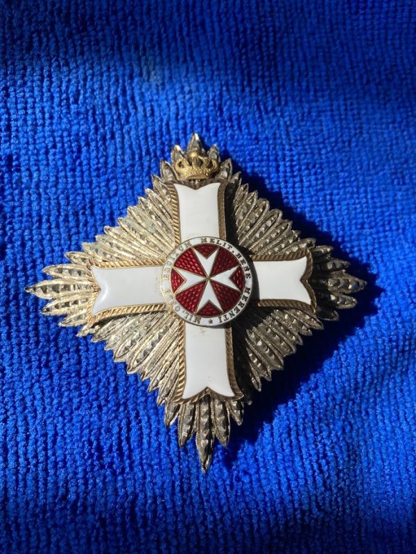 Military Order of Malta Grand Officer breast star