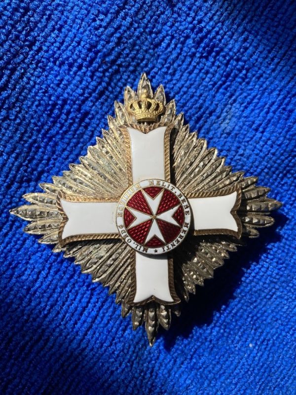 Military Order of Malta Grand Officer breast star