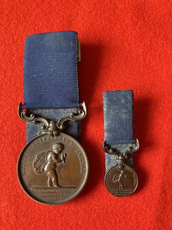 Royal Humane Society medal to Lt Commande C E Defries