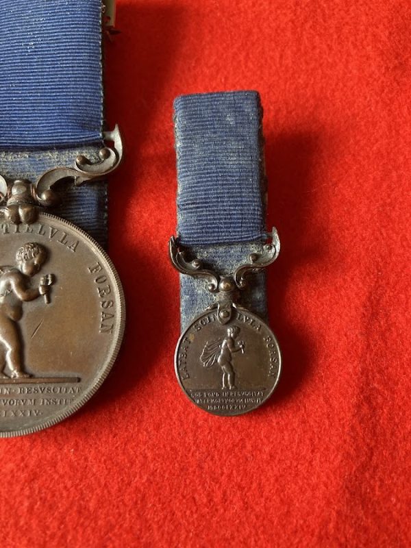 Royal Humane Society medal to Lt Commander C E Defries