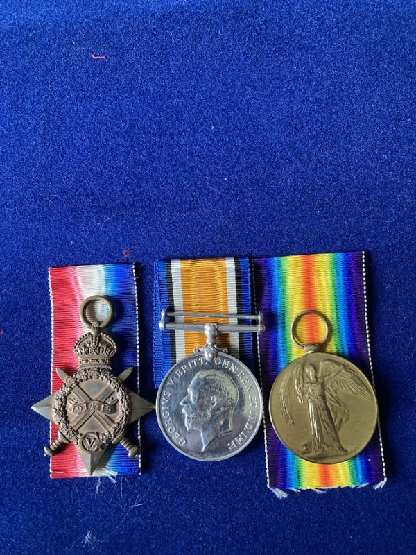 Royal Sussex Regiment Officer casualty medals