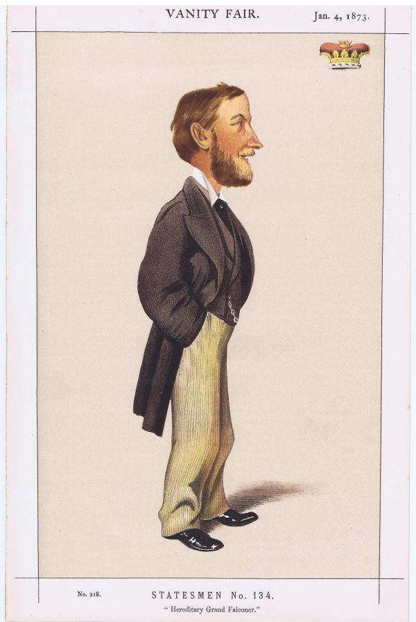 Vanity Fair print Hereditary Grand Falconer 1873