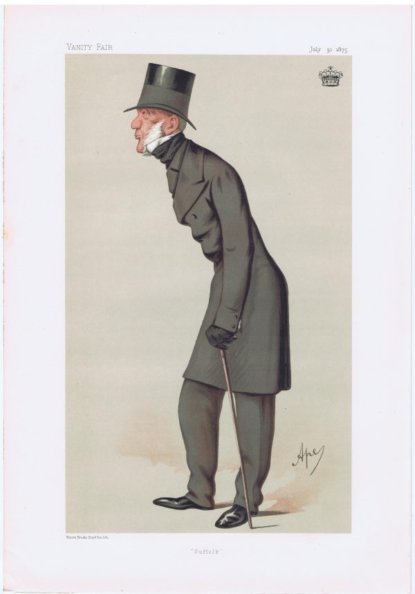 Earl Of Stradbroke Vanity Fair Print 1875