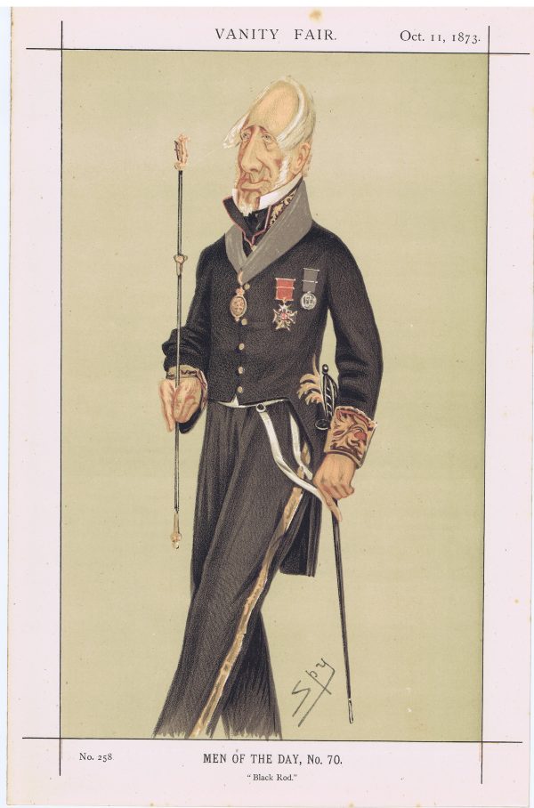 Black Rod Vanity Fair Print 1873