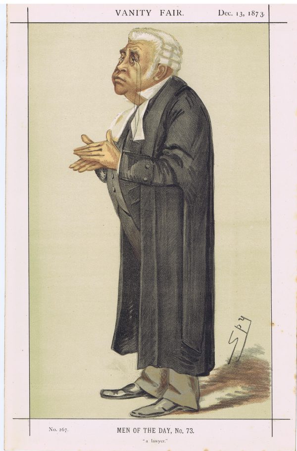 Serjeant Parry Vanity Fair Print 1873