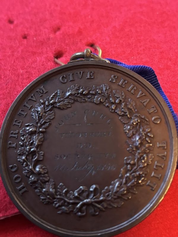 Royal Humane Society Medal 1856