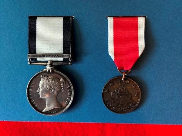 NGS Syria & St Jean D'Acre medal pair