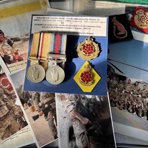 Lancs Regt Op Telic Iraq Medal & Op Herrick Afghanistan medal pair