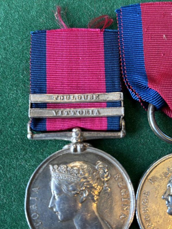 MGSM Waterloo medal pair to 71st Regiment of Foot