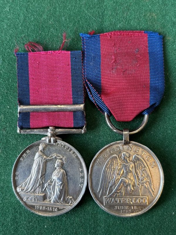 MGSM Waterloo medal pair to 71st Regiment of Foot