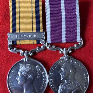 South Wales Borderers Zulu medal pair