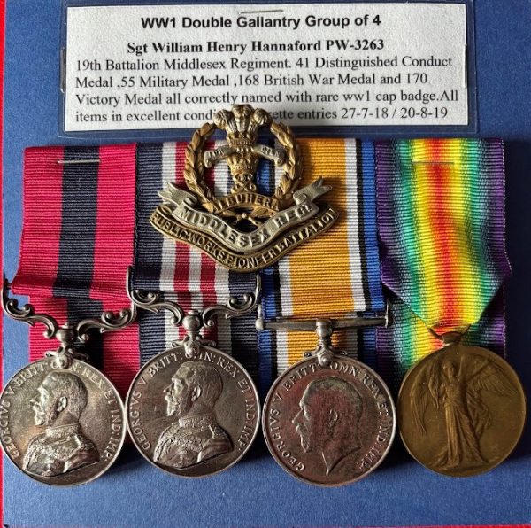 Great War double gallantry medal group