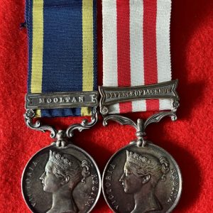 Defender of Lucknow Casualty medal pair