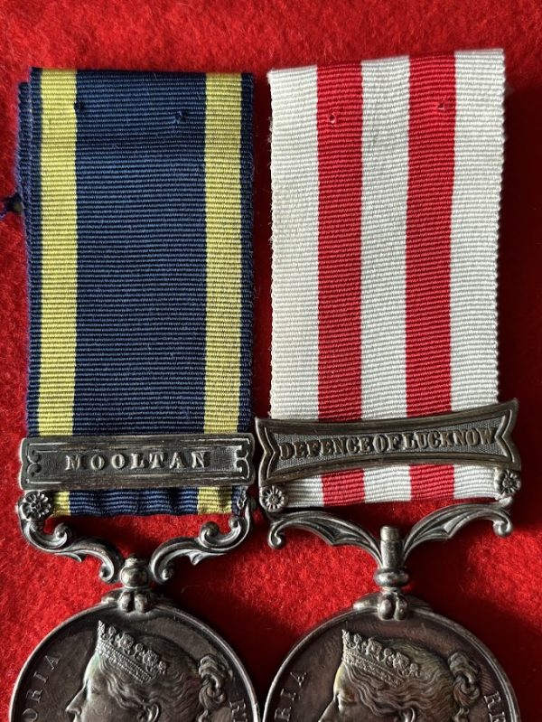 Defender of Lucknow Casualty medal pair