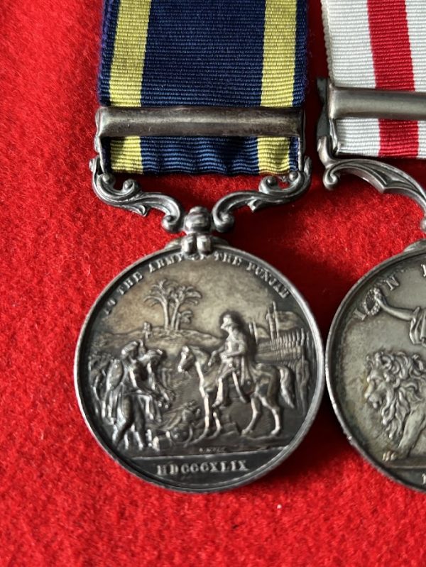 Defender of Lucknow Casualty medal pair