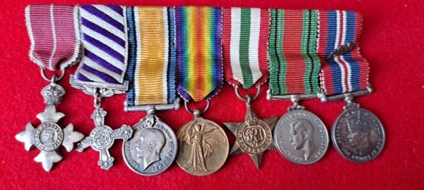 Miniature medal group