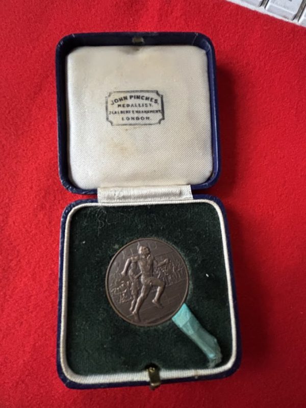 John Pinches boxed Athletics medallion