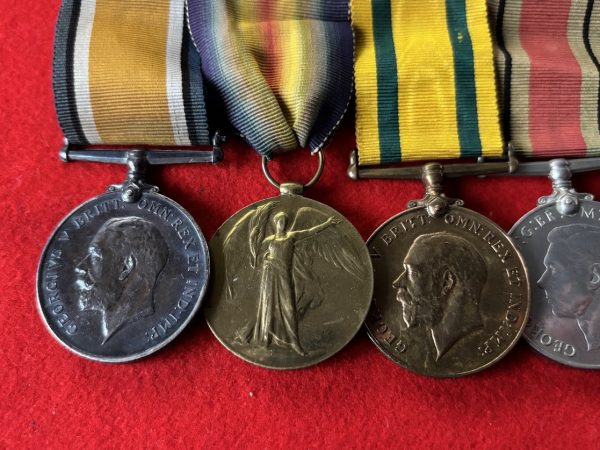 Territorial Dorset Regiment medal group