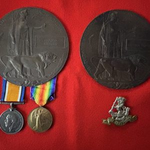 Great War brothers Casualty medal group