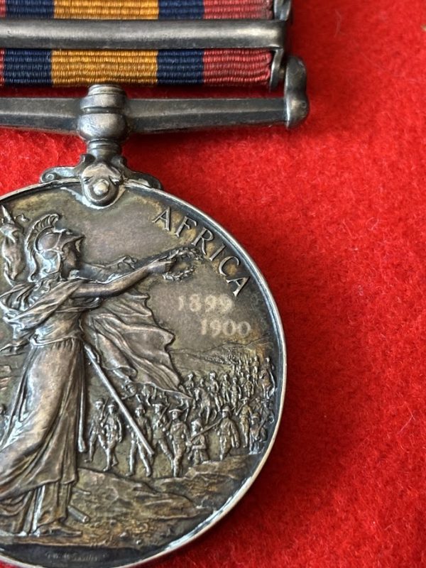 Anglo Boer War medal pair to Hussars