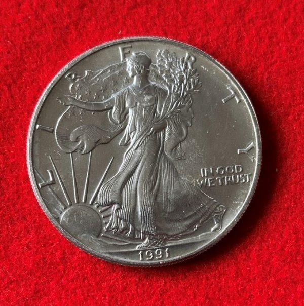 1991 AMERICAN EAGLE SILVER DOLLAR